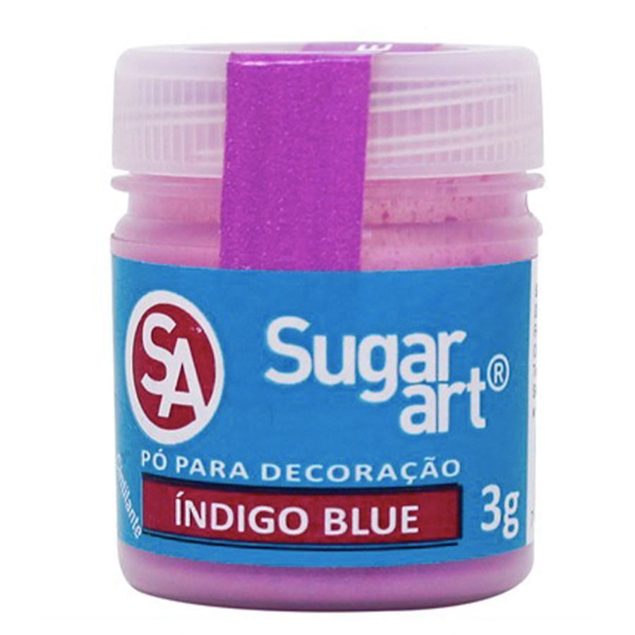 Pó para Decoração Cintilante Índigo Blue 3g SUGAR ART - Loja Santo