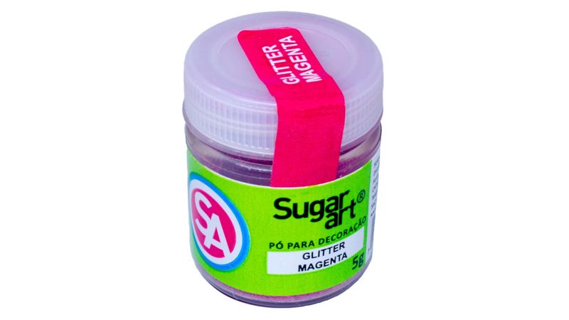 Glitter Decoracao Magenta da 5 gr - SUGAR