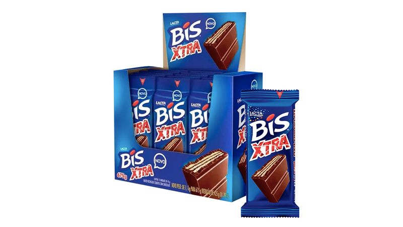 Chocolate Bis Xtra 24x45g 1,08kg LACTA - Loja Santo Antonio
