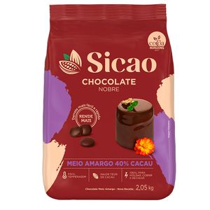 Chocolate Nobre Meio Amargo - Gotas 2,05kg SICAO