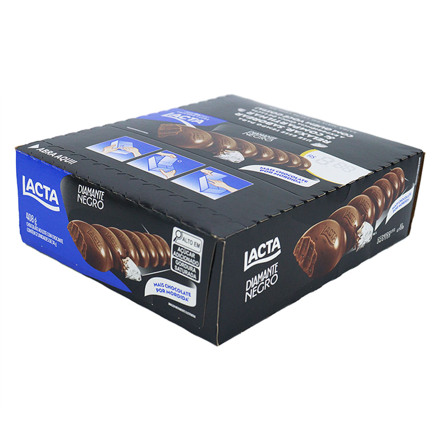 Chocolate Lacta Ao Leite Individual Kit 12 unidades de 34g