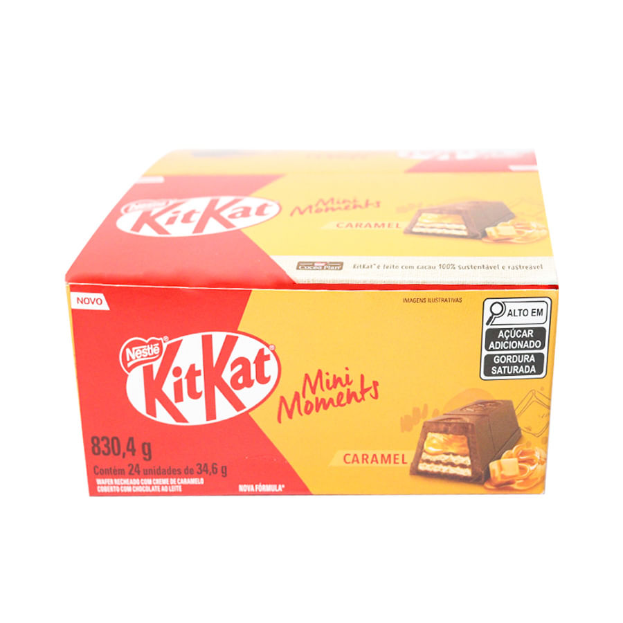 Chocolate Kitkat Mini Moments Caramelo 34.6G 24 Unidades NESTLE - Loja ...