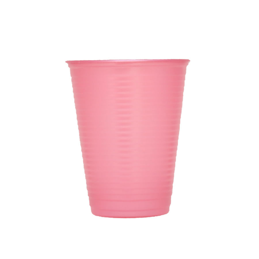 Copo Plastico 200ml Rosa Perol 50Un CCROP-200 BELLO FESTAS