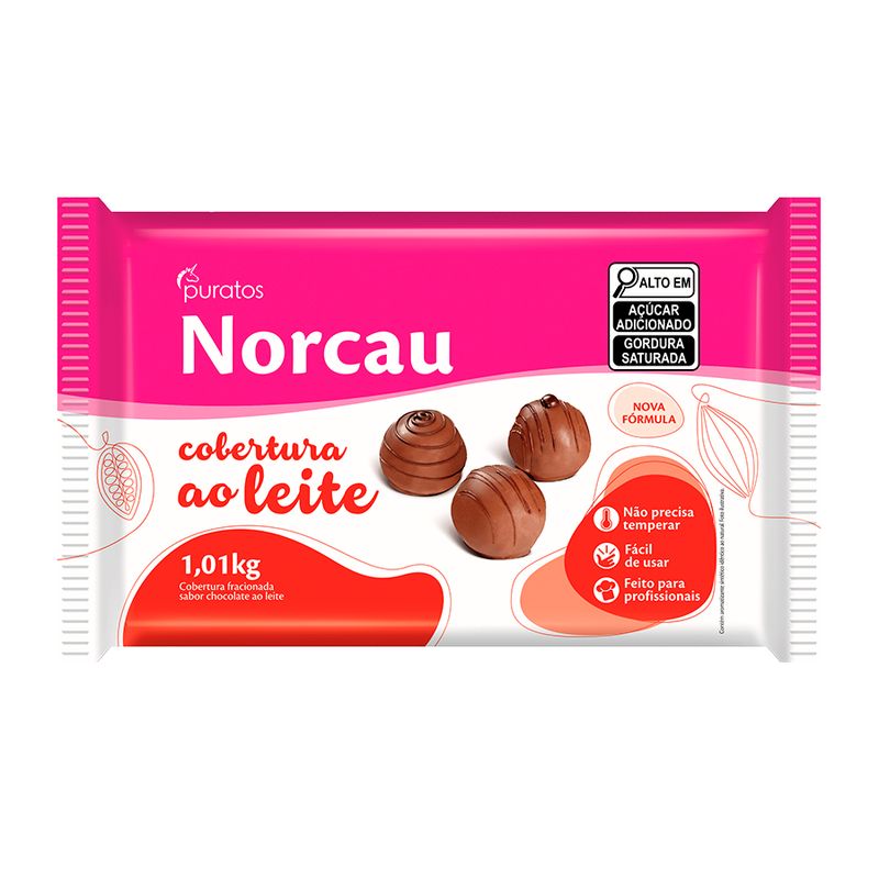 Cobertura Fracionada Chocolate Premium Ao Leite - Barra 1,01kg