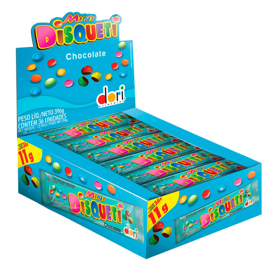 Chocolate Mini Disqueti 36x11g DORI I Loja Santo Antonio - Loja