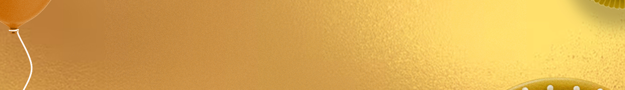 Banner Festa dourado