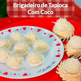 Mosaico Queridinho Brigadeiro de Tapioca com Coco