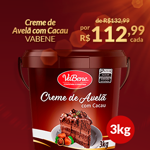 Creme de Avelã com Cacau 3kg VABENE