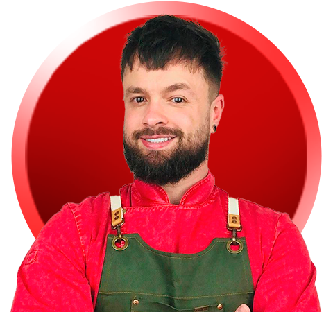 com o Chef Caique Beraldo
